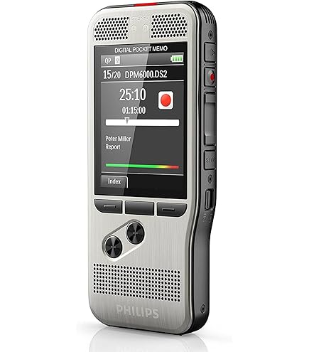 Amazon.com: Philips DPM6000 Digital Pocket Memo Voice Recorder