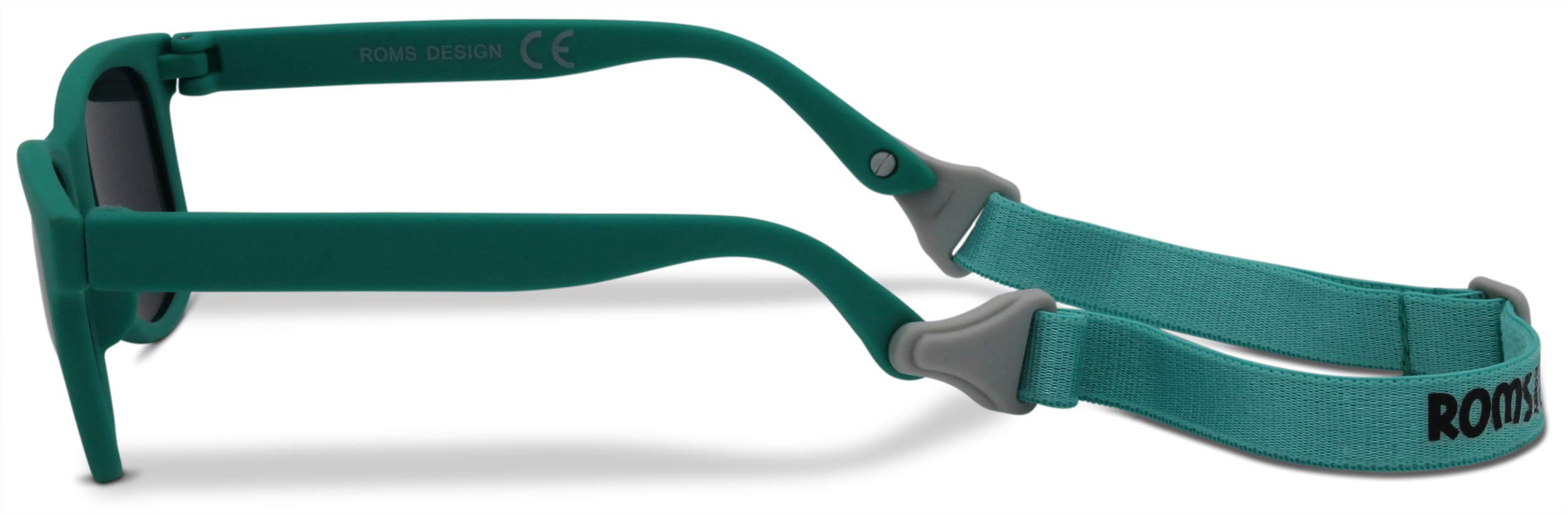 Baby Sunglasses with Strap - 400 UV Protection Polarized Lenses - Unisex Toddler/Kid. Shatterproof W/Soft Pouch and Hard Case - Ages 6 mos. to 3 years - Turquoise - FDA Approved