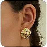 14K Gold Plated Hoop Earrings for Women,Hypoallergenic Lightweight Hoops, Classic Vintage Dainty Everyday Earrings, Minimalist Fine Jewelry Gift