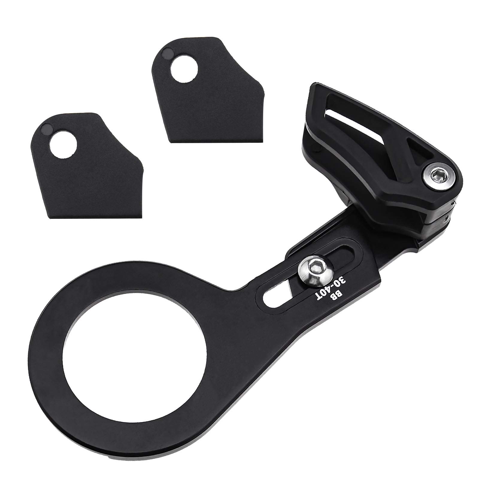 Be In Your Mind 30-40T Chain Guide Protector Bottom Bracket Mount Black Aluminum Alloy Fit for Most Bicycle Road Bike Mountain Bike