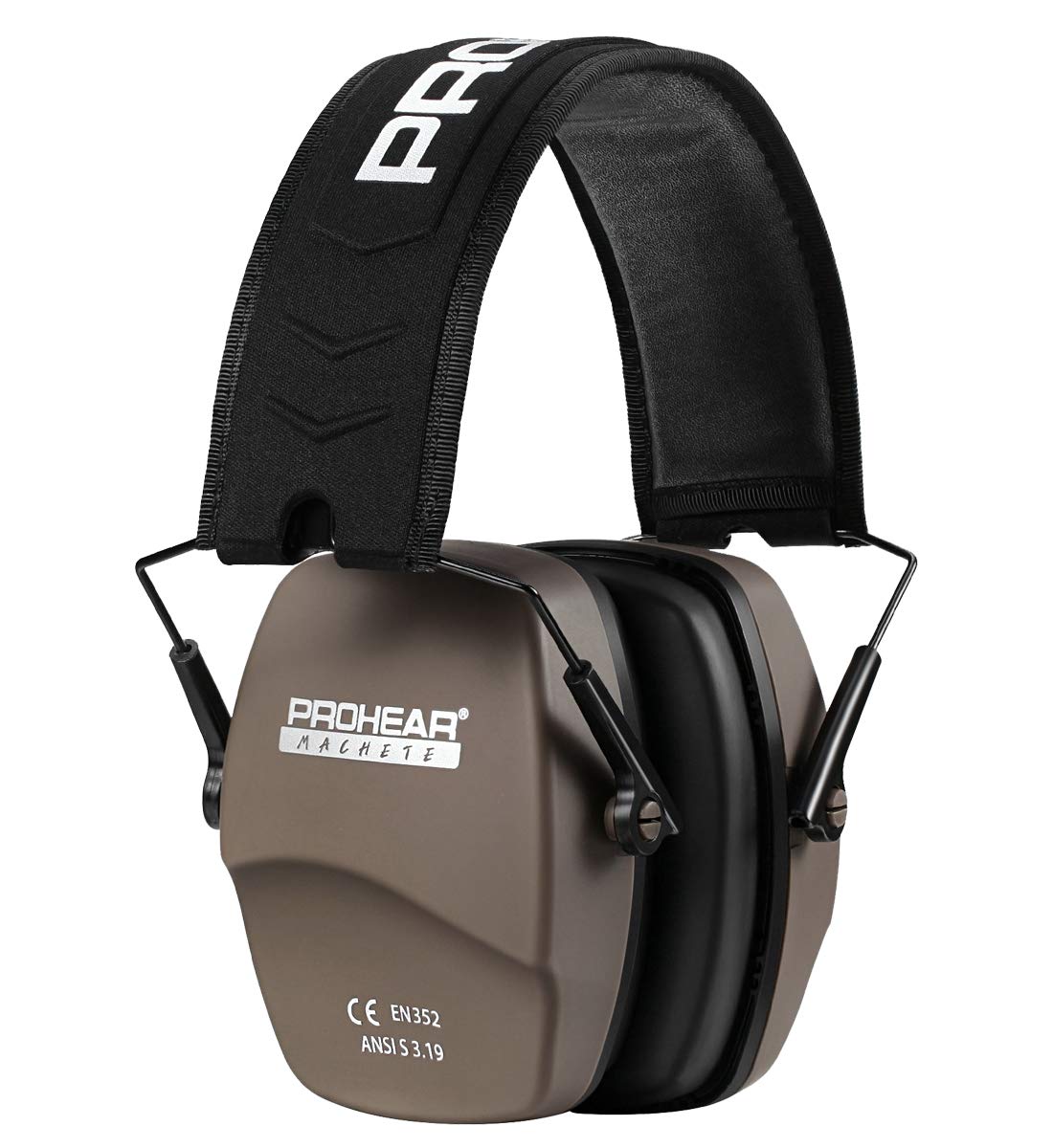 PROHEAR 016 Ear Defenders for Shooting, Noise Reduction Slim Passive Hearing Protector with Low-Profile Earcups, Compact Foldable Ear Protectors for Gun Range, Safety Earmuffs for Hunting,SNR 28dB