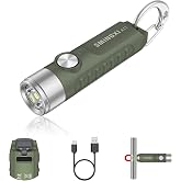 SMINGXI A11 Rechargeable Keychain EDC Mini Flashlight with Magnetic | 500 Lumens, Strobe, Compact &amp; Portable, USB-C, IP66, 5 Modes,Pocket Light, Ideal for Repairs, Hiking, Inspections