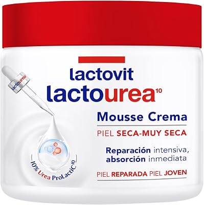 - Mousse Crème Idratante Lactourea per Corpo e Viso 24 ore Durata, per pelli secche e molto secche - 400 ml