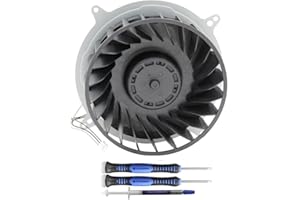 Group Vertical Replacement of Internal Cooling Fan for Sony Playstation 5 PS5 Series Fan 12047GA-12M-WB-01 12V 2.4A 23 Blades Fan General 17 Blades G12L12MS1AH-56J14 Fan(with Opening Tool)
