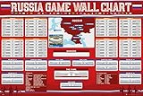 Frame USA Russia World Cup Wall Chart Poster (24x36) (Rolled)