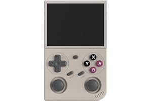 DREAMHAX G350 Handheld Game Console , 3.5 Inch IPS Screen Linux System 3200 mAh Battery 4371 Games Preloaded , Portable Retro Video Games Console Support Wired Controller and Earphone (Gray)