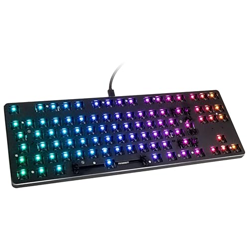 Glorious Gaming GMMK TKL 85%, Barebones (Frame Only) - Mechanical Gaming Keyboard, Per Key RGB, Hotswap & Customisable, International/ISO Layout - Black