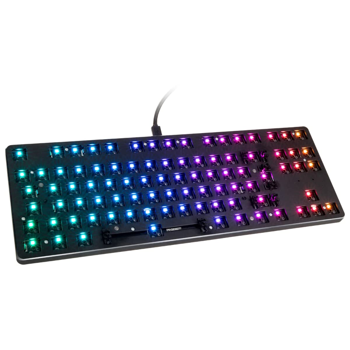 GLORIOUS Gaming GMMK TKL 85%, Barebones (Frame Only) - Mechanical Gaming Keyboard, Per Key RGB, Hotswap & Customisable - European/International ISO Layout - Black
