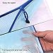 KATEVO Zipper File Bags, Pack of 5, 5 Colors Zippered Water-Resistant PVC Bag Storage Pouch for Women, Men Organizer Document, Business Receipts, Cosmetics, Travel Accessories (A3 17.1''x12'')