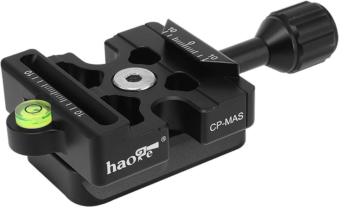 Haoge CP-MAS Quick Release Clamp Bracket with RC4 / 400PL Base Adapter Convertor for Manfrotto RC4 System to Arca-Swiss Compatible - Image 4