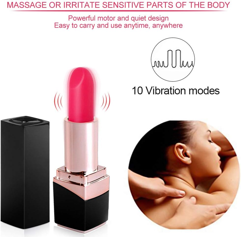 Pleasure Lipstick Body Massage Silicone Roller Stick - Deep Tissue, Trigger Point Massage Muscle Sore Muscles - Myofascial Release, Exercise Recovery ，Mini G Sports Vibrador