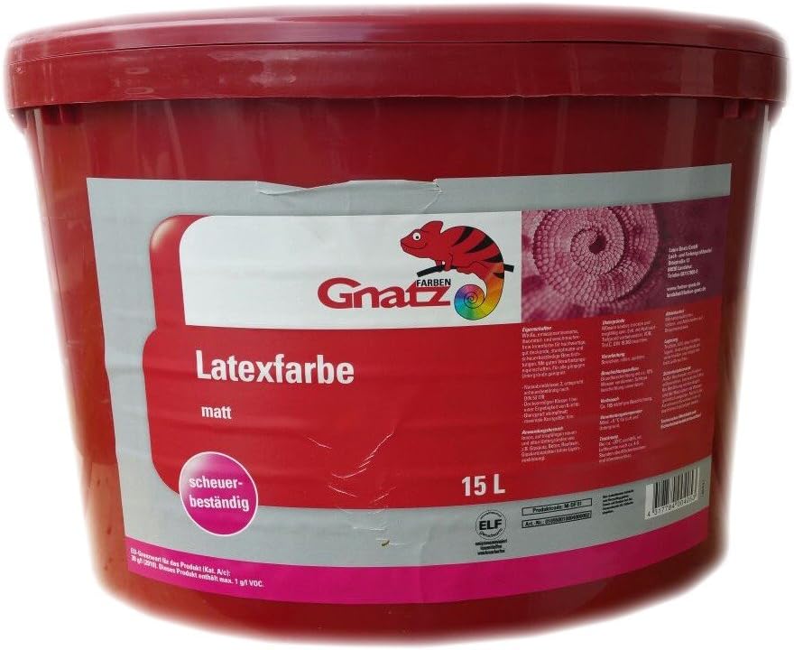 Gnatz Latex Matt Wall Paint Elf White 15 litres