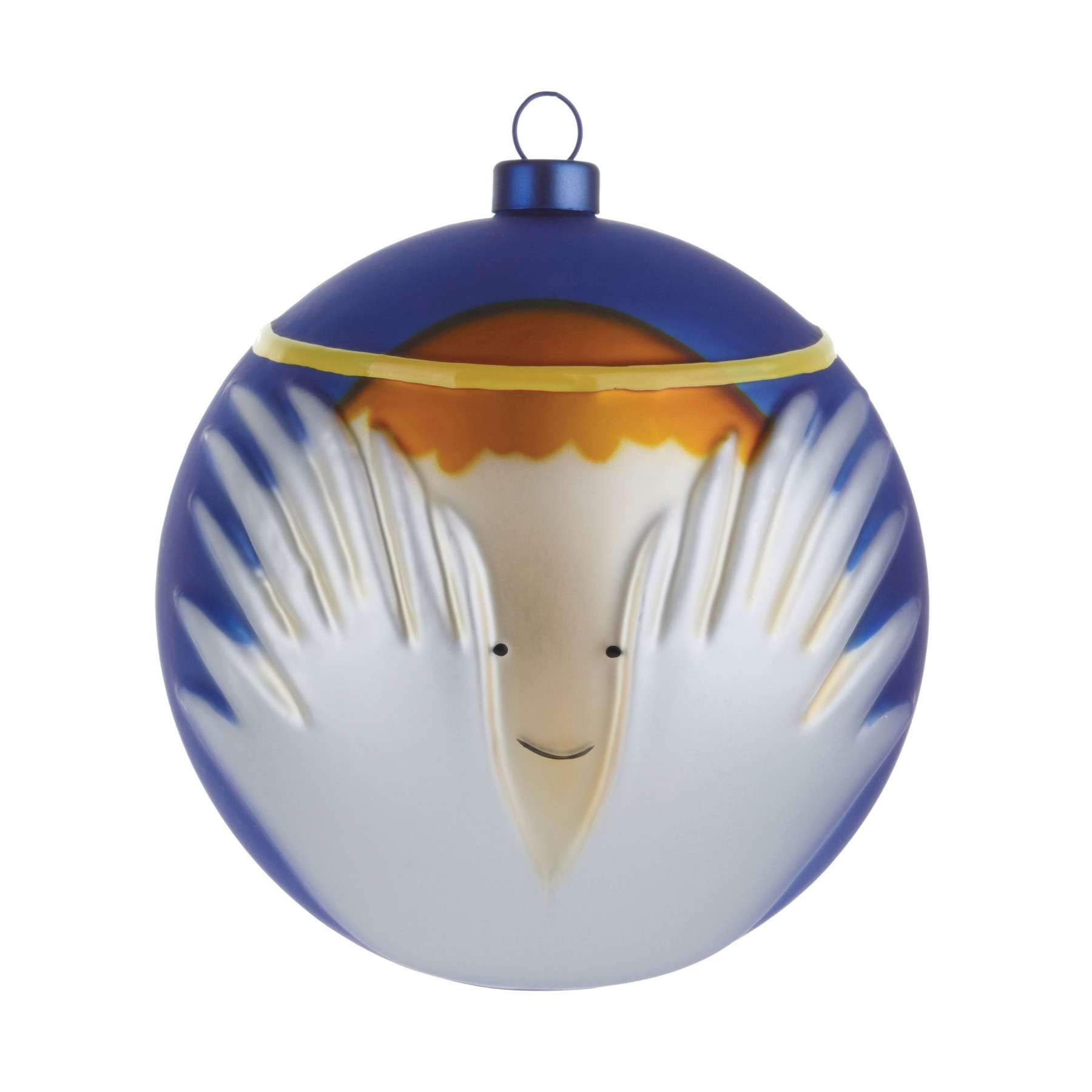 Alessi AMJ13 6 Angioletto Christmas Bauble, Glass, Multi-Colour, 9.00 x 9.00 x 9.00 cm