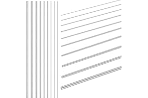 DIHZOKS 141Pcs 40cm Lengh Straight Stainless Steel Spring Wire Assortment Kit, Hard Steel Straight Wire Diameter 0.2mm 0.3mm 0.4mm 0.5mm 0.6mm 0.8mm 1mm 1.2mm 1.4mm 1.6mm 1.8mm 2mm 3mm