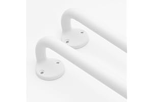 Blackout Curtain Rod 28-48, 3/4 Inch Curtain Rods for Windows Adjustable, Wrap Around Heavy Duty Telescoping Curtain Rods for