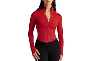 colorskin Womens Zip Up Bbl Jacket Lightweight Cropped Athletic Jacket Track Gym Workout Jackets for Running Yoga Hiking