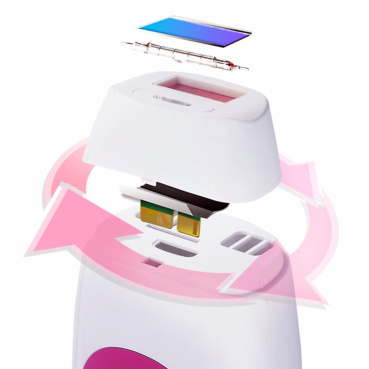 IPL Hair Removal System Veme 500,000 Pulses for Women & Man - Permanent Results on Face and Body