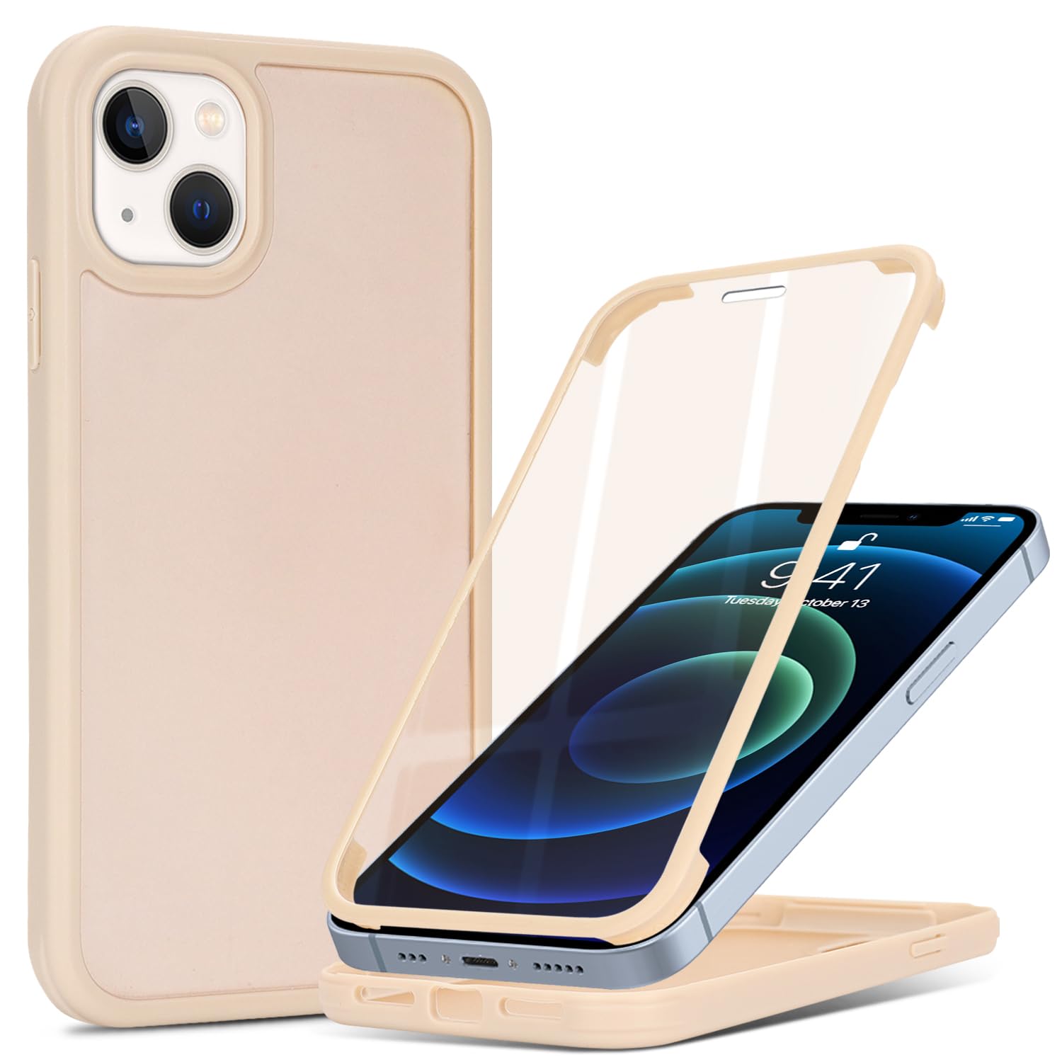 CoozCase for iPhone 13 mini Case with Built-in