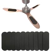 10Pack Ceiling Fan Filters for Blades, Activated Charcoal Air Purifier Pads | 9.8 x 3.5 in, universal ceiling fan filters trap dust, pollen, pet dander, smoke &amp; odors; tool-free, lasts 2-3 months