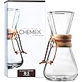 Amazon.com: Chemex Pour-Over Glass Coffeemaker - Classic Series - 3-Cup -  Exclusive Packaging : Home \u0026 Kitchen