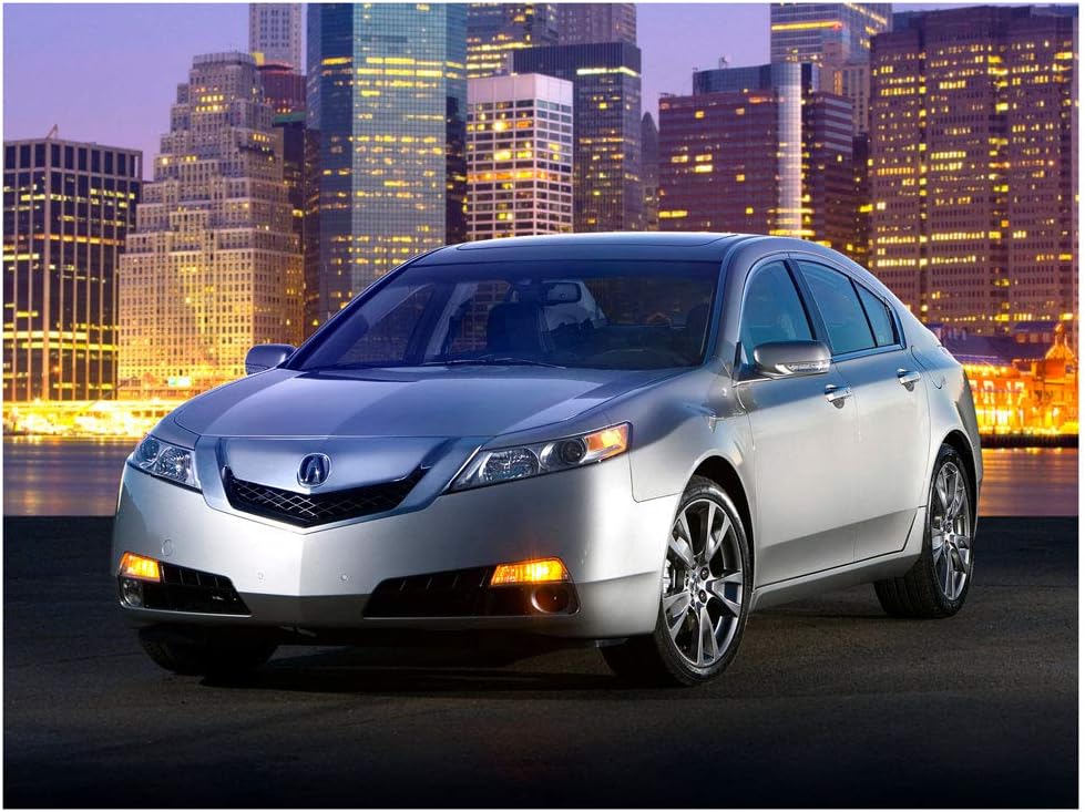 Amazon Com Acura Tl Sh Awd 2009 2011 Car Art Poster Print On 10 Mil Archival Satin Paper Silver Front Side Static View 11 X17 Posters Prints