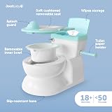 Jool Baby Real Feel Potty with Wipes Storage Transition Seat Aqua view 2