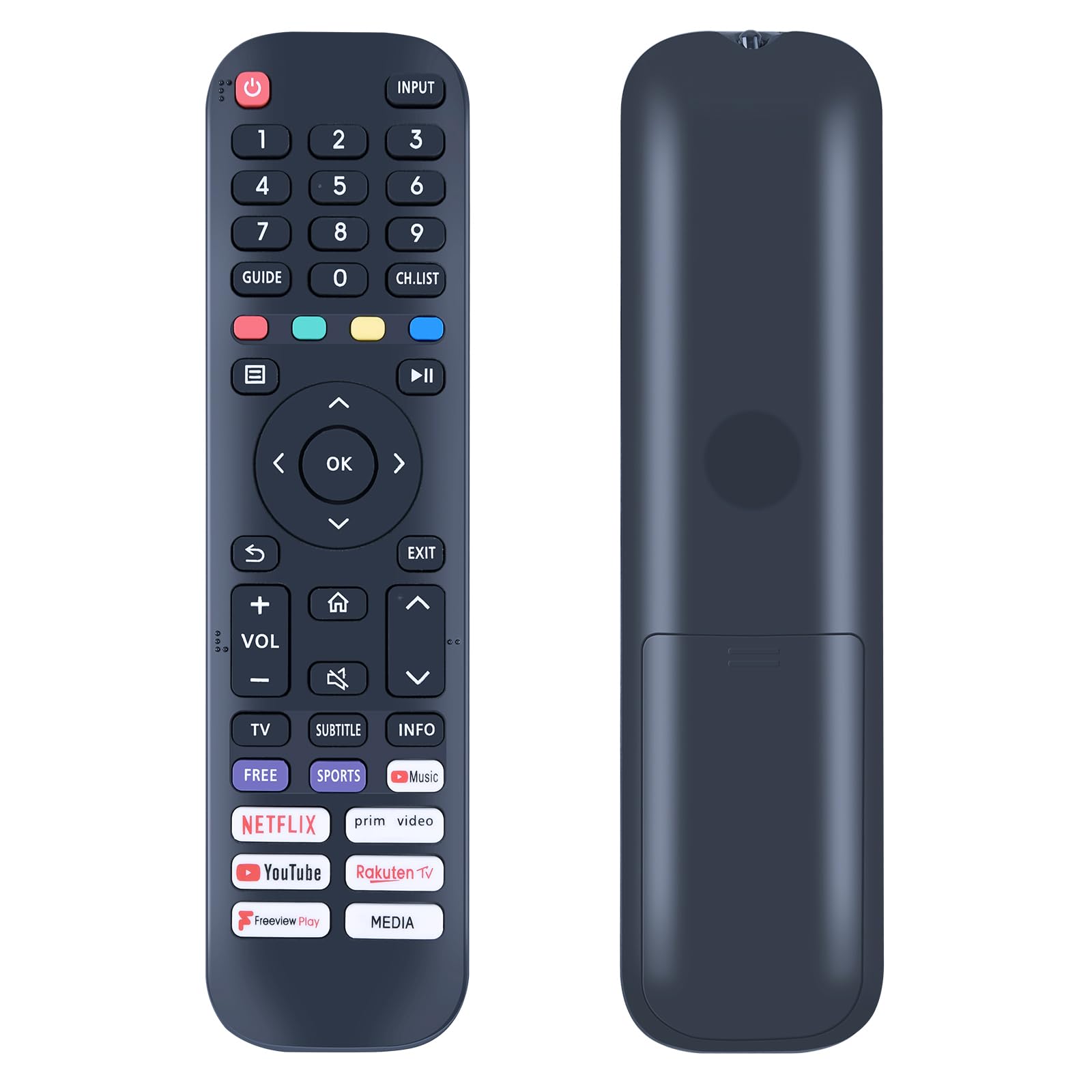 EN2AG30H Replacement Remote Control Suitable for Hisense TV Smart TV 32A4GTUK 32A41GTUK 32A46GTUK 32A47GTUK 32A35EEVS 40A35EEVS 40A4GTUK 40A41GTUK 40A42GTUK