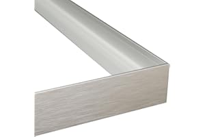 Akfado Canvas Floater Frame for 36x60 Oil Paintings Prints, DIY Metal Floating Frame for Portrait Landscape, Painting Frame for Art Show Gallery Wall Home Office Living Room Decor (Silver)