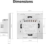 MOES WiFi Smart Wall Switch 2 Gang Touch Multi-Control No Neutral Alexa Google view 8