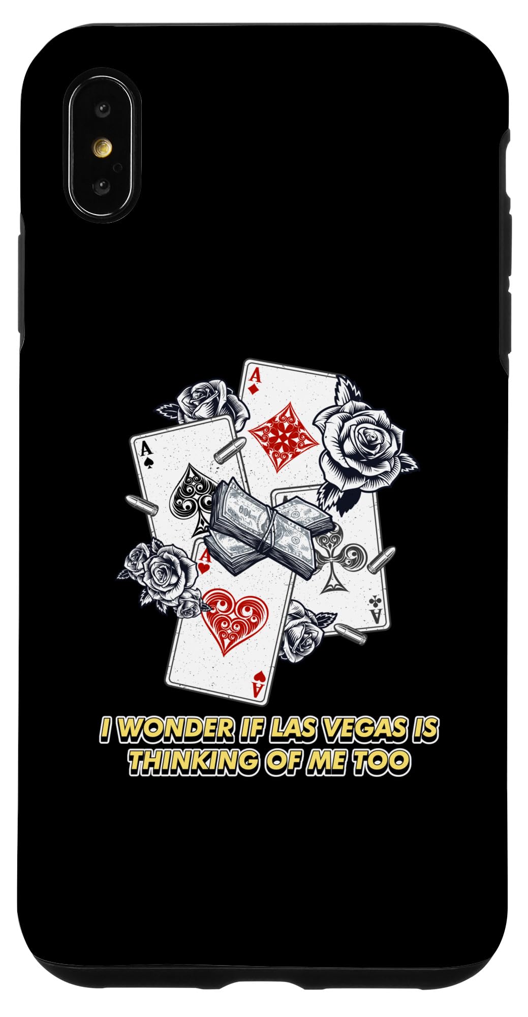 iPhone XS Max I Love Las Vegas Casino Gambler Gambling Bettor Poker Funny Case