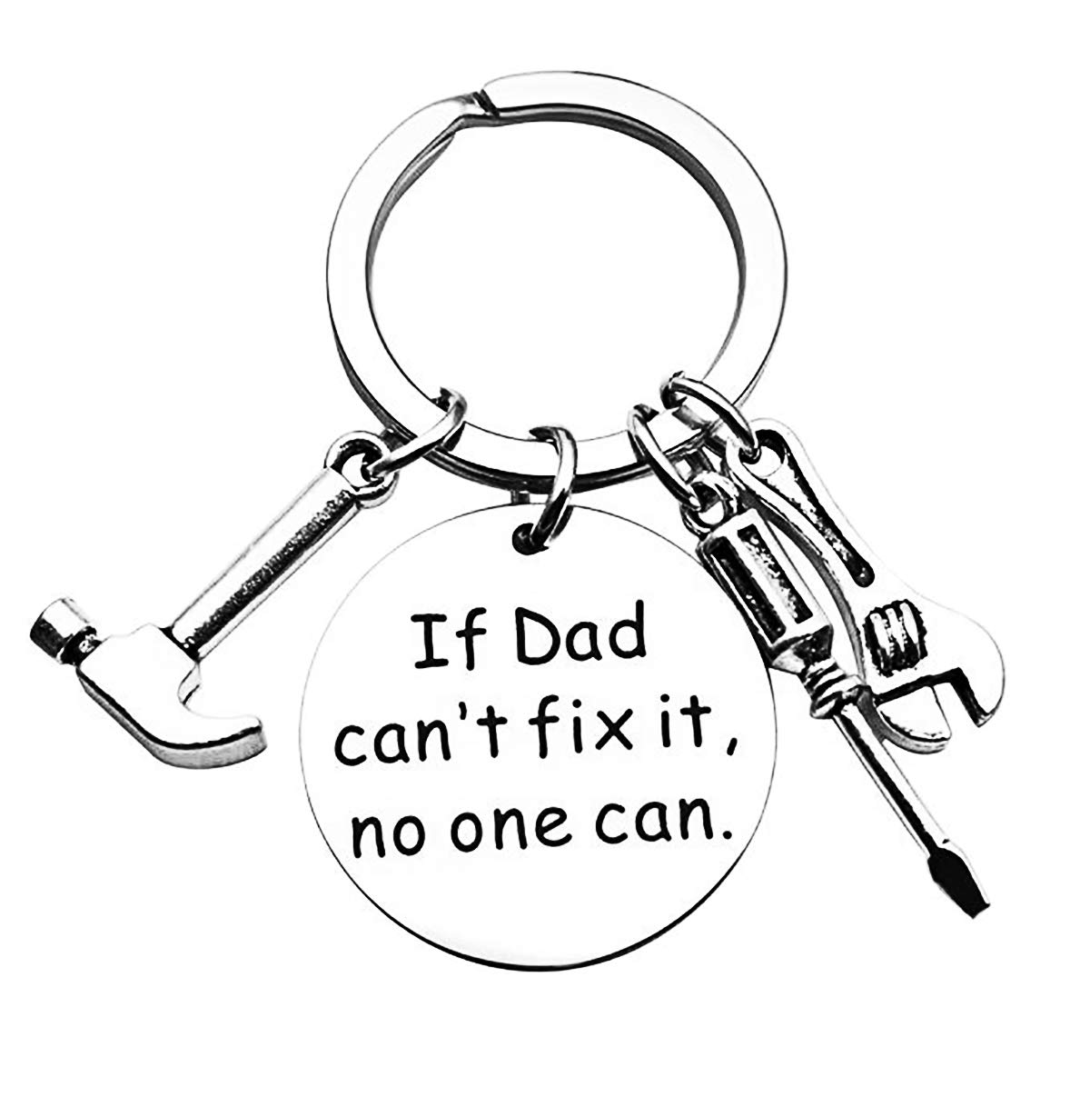 Huwujiu Dad Keyring Gift Christmas Birthday Gift for Daddy Fathers Day Gift Dad Gifts from Daughter Son