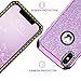 iPhone X/10 Case, iPhone XS Phone Case, BENTOBEN Shockproof Glitter Sparkle Bling 2 in 1 Hybrid Shiny Faux Leather Hard PC Soft Bumper Protective iPhone X/XS 5.8