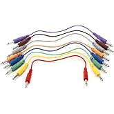 Hosa CPP-830 Unbalanced Patch Cables, 1/4 Inch TS to Same, 1 Foot