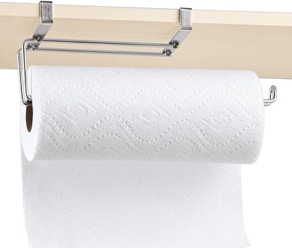 Amazon シェルフ下吊り下げペーパータオルホルダー 取り付けバー 金具不要 省スペースキッチンソリューション Collections Etc キッチンペーパーホルダー 通販