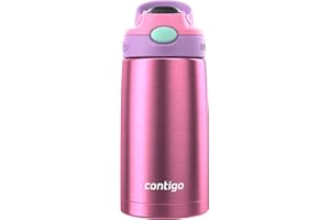 Contigo Autospout Water Bottle with Straw 13 oz Azalea/Pansy