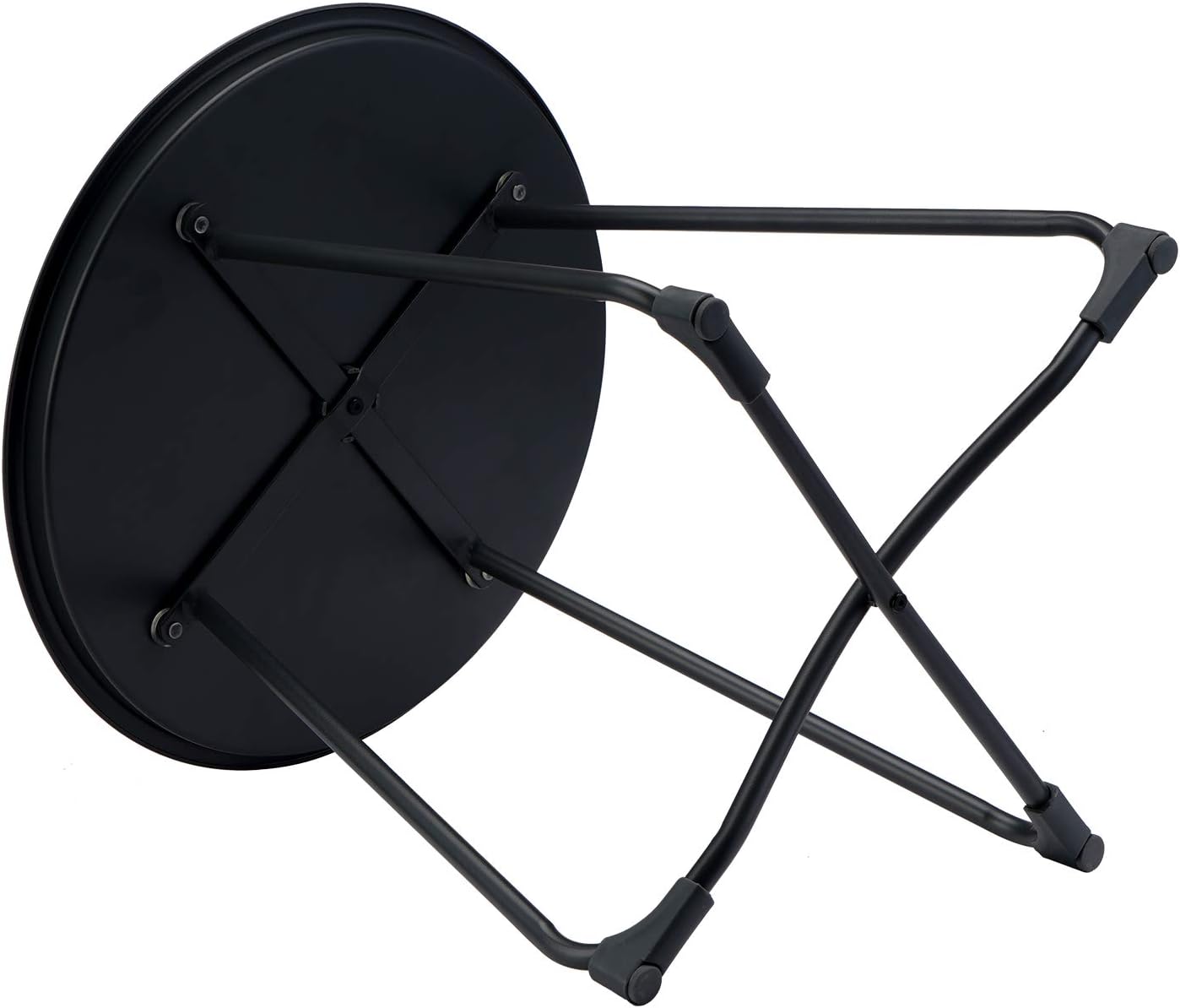 Maxking Outdoor Side Table Lightweight Round Outdoor End Table Weather Resistant Outdoor Coffee Table Perfect for Garden,Yard,BBQ,Camping -Black: Kitchen & Dining