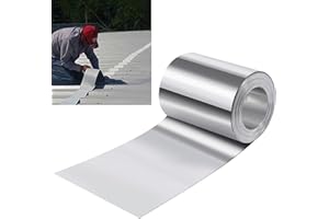 succulentlovers 4'' x 50' Aluminum Flashing Roll - Roof Flashing, 0.2mm Thickness Aluminum Roof Panels, Metal Roof Flashing for Sealing Windows Doors, Shed Weatherproofing Areas