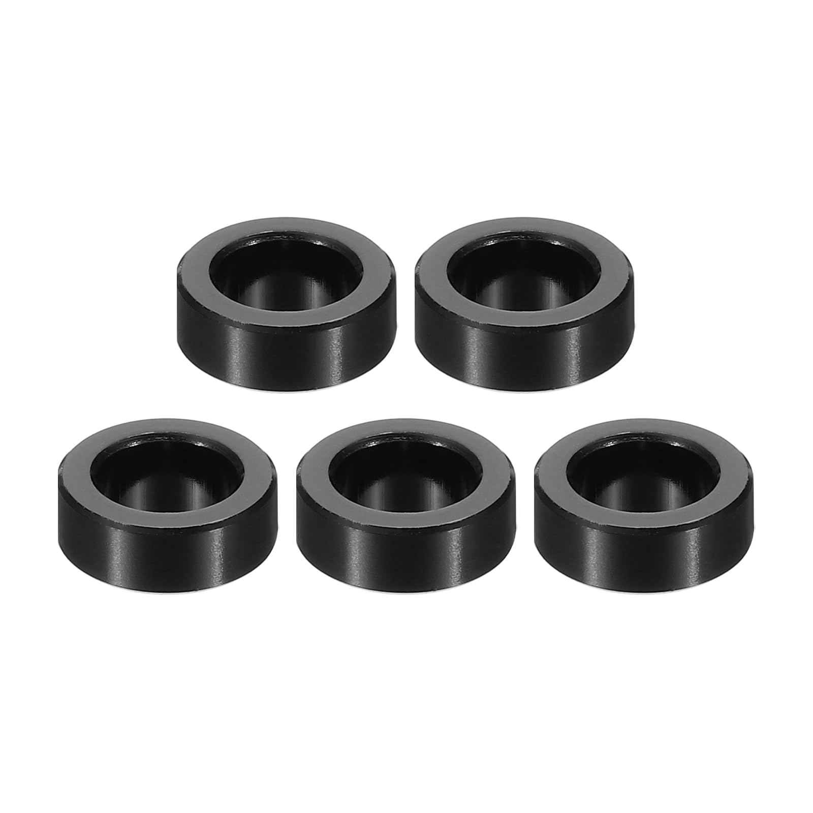 PATIKIL M8 Aluminum Spacers, 5 Pcs Metal Spacer Aluminum M8 x 1/2" OD x 3/16" L Aluminum Spacer Screw Standoff Round for 5/16" or M8 Screw Bolts
