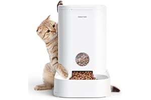 PAWGETHER® Gravity Cat Feeder, Self-Dispensing Dog Food Dispenser, Pet Food Station 1 Gallon/3.5L Capacity Automatic Pet Feeder Cat & Dog Food Bowl, Easy to Fill