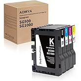 Aomya Version 3.6.0 Sublimation Ink Cartridge Compatible with Sawgrass Virtuoso SG500 SG1000 Printers(Black, Cyan, Magenta, Yellow