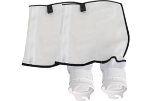 Podoy Pool Cleaner Fine Mesh Bag with Zipper Enclosure 2PCS Compatible with Pentair Kreepy Krauly Legend, Platinum, Letro Pool Cleaners Debris Bag 360002, Pool Vacuum Replacement Bag