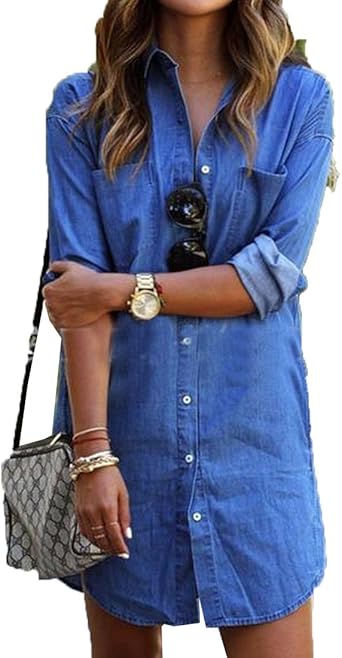 long sleeve denim bodycon dress