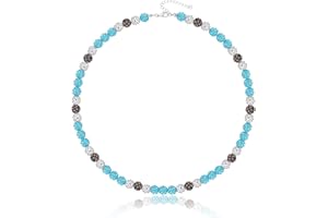 KLIFOWDY Baseball Necklace, Baseball Bead Necklace, 14/16/18/20/22+2" Adjustable Baseball Necklace for Boys Men, lce Collection Necklace, Baseball Bling Necklace, Inspired Sports Jewelry Gift