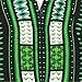 Traditional Thailand Style Dashiki - Available in Several Color Combinations (Black with Green)