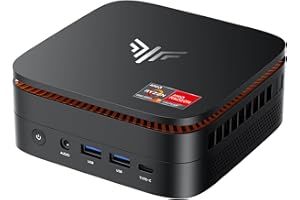 KAMRUI Hyper H1 Mini Gaming PC, AMD Ryzen 7 6800H, 32GB DDR5 4800MHz 1TB M.2 NVMe PCIe3.0x4 SSD Mini PC(8C/16T,up to 4.7GHz), 16MB L3 Smart Cache, Triple 4K Display/WiFi6/BT5.2/Mini Desktop Computers