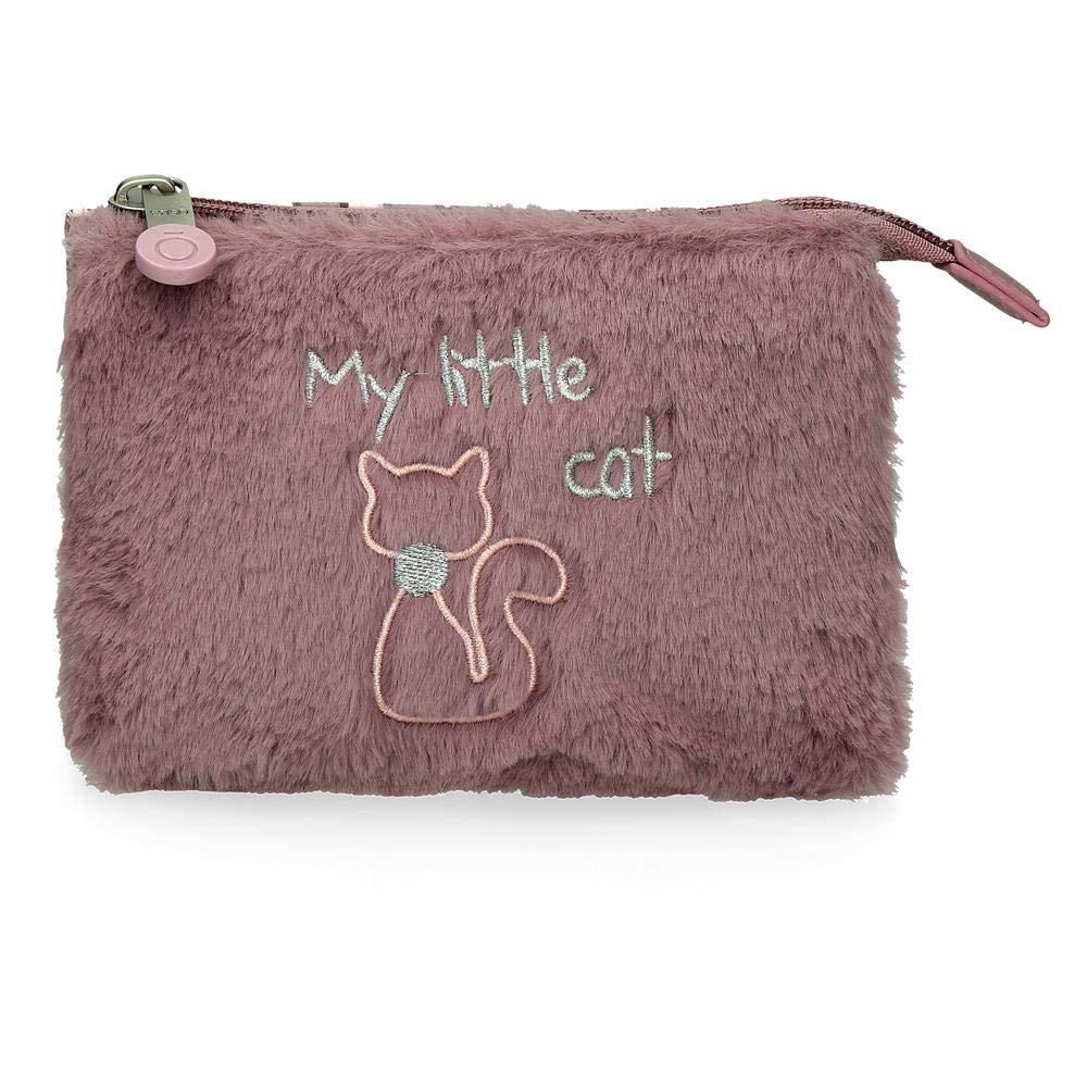 Enso My little cat Purse Purple 14x10x3,5 cms PVC and Polyester