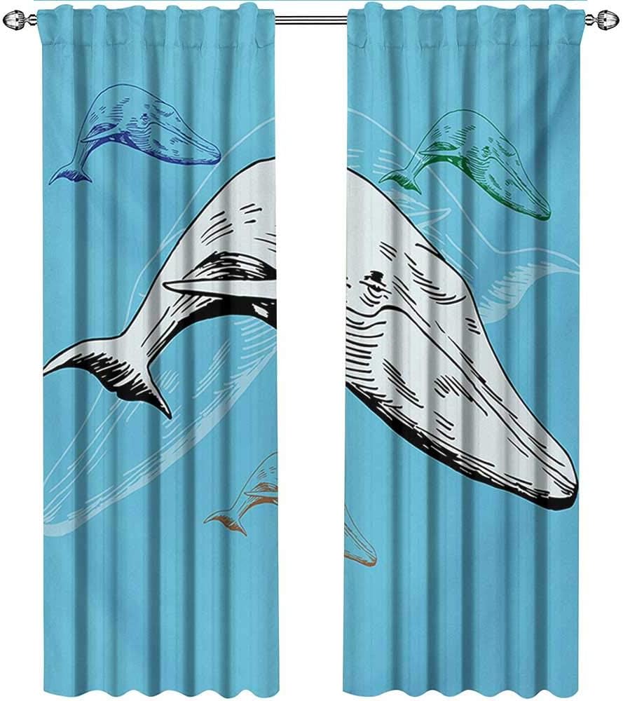 shenglv Whale, diseño de Cortinas, Zapato de Ballenas en Colores