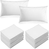 Ptwola 100PCS Disposable Pillow Case Covers, Soft Non-Woven Fabric Cover 33'' x 20'' Portable Travel Single Use Pillowcase for Medical Hospital Hotel SPA Tattoo Lash Bedroom Home Bedding Supplies