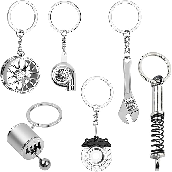 Parts Of Four キーチェーン Amazon.com: 11 Pieces Auto Parts Metal Key Chain Set