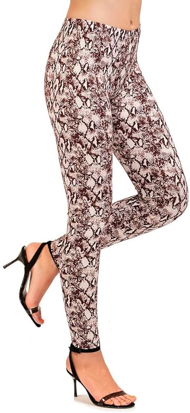 snake print yoga leggings